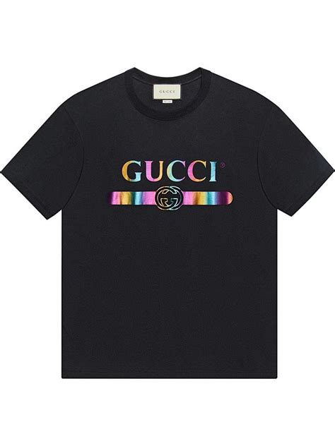 gucci metal print t shirt